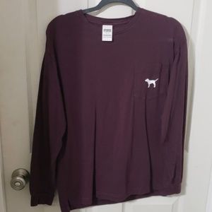 Long Sleeve Maroon Tshirt